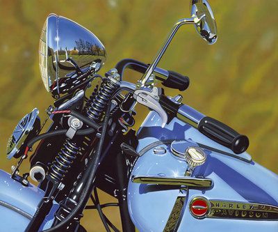 Scott Jacobs Hand Signed and Numbered Limited Edition Canvas Giclee: "48 Panhead"