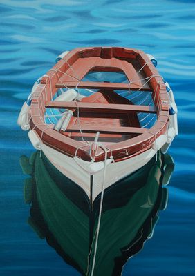 Scott Jacobs Hand Signed and Numbered Limited Edition Canvas Giclee: "Aegean Calm"