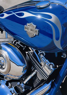 Scott Jacobs Hand Signed and Numbered Limited Edition Canvas Giclee: "Flames & Chrome Destination Unknown"
