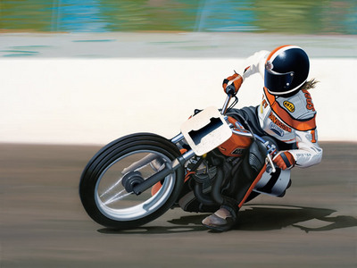 Scott Jacobs Hand Signed and Numbered Limited Edition Canvas Giclee: "Flat Out"