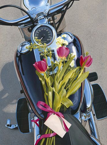 Scott Jacobs Hand Signed and Numbered Limited Edition Canvas Giclee: "Flower Power"