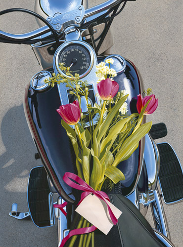 Scott Jacobs Hand Signed and Numbered Limited Edition Canvas Giclee: "Flower Power"