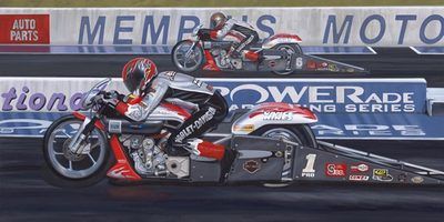 Scott Jacobs Hand Signed and Numbered Limited Edition Canvas Giclee: "Head to Head"