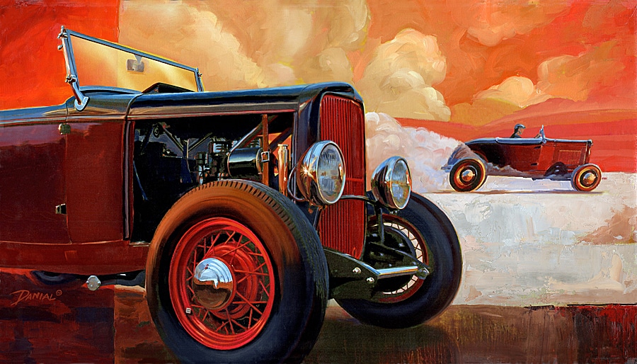 Scott Jacobs Hand Signed and Numbered Limited Edition Canvas Giclee:"32 Flats"
