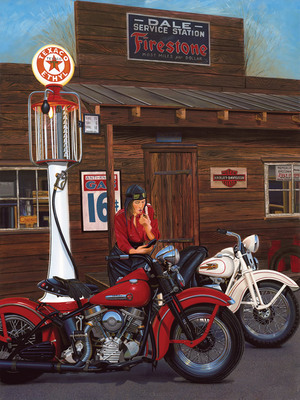 Scott Jacobs Hand Signed and Numbered Limited Edition Canvas Giclee: "Millie in the Mirror"