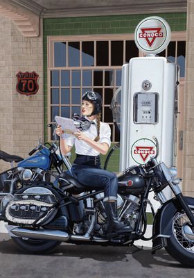 Scott Jacobs Hand Signed and Numbered Limited Edition Canvas Giclee: "My Way or the Highway"