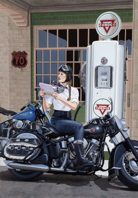 Scott Jacobs Hand Signed and Numbered Limited Edition Canvas Giclee: "My Way or the Highway"