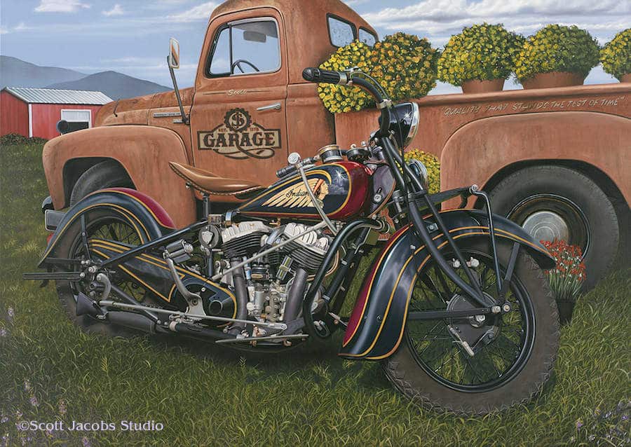 Scott Jacobs Hand Signed and Numbered Limited Edition Canvas Giclee:"Indian Summer"