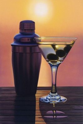 Scott Jacobs Hand Signed and Numbered Limited Edition Canvas Giclee: "Santorini Sunset"