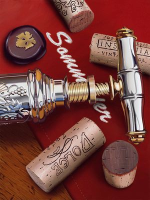 Scott Jacobs Hand Signed and Numbered Limited Edition Canvas Giclee: "Sommelier"