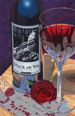 Scott Jacobs Hand Signed and Numbered Limited Edition Canvas Giclee: "Stuck on You"
