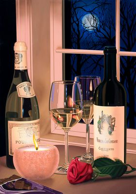 Scott Jacobs Hand Signed and Numbered Limited Edition Canvas Giclee: "Sweet Dreams"