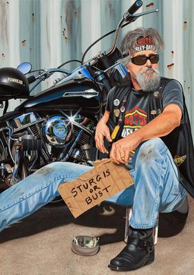 Scott Jacobs Hand Signed and Numbered Limited Edition Canvas Giclee: "The Panhandler"
