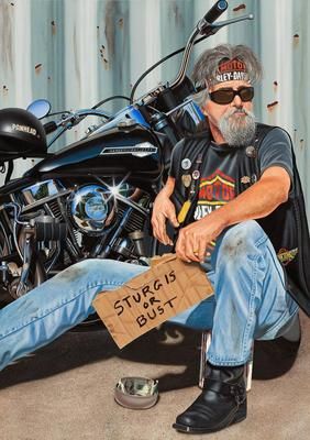 Scott Jacobs Hand Signed and Numbered Limited Edition Canvas Giclee: "The Panhandler"