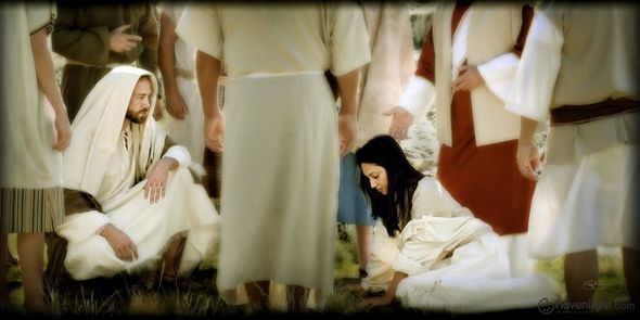 Scott Sumner Fine Art Canvas Giclee: "Let Him Who is Without Sin Cast the First Stone"