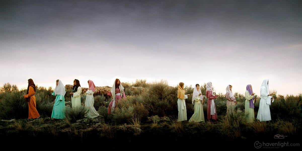 Scott Sumner Fine Art Canvas Giclee: "Ten Virgins"