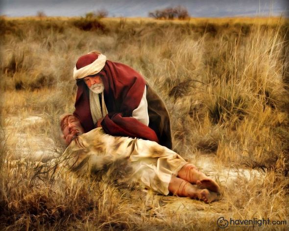 Scott Sumner Fine Art Canvas Giclee: "The Good Samaritan"