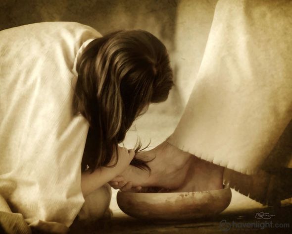 Scott Sumner Fine Art Canvas Giclee: "Then Took Mary"