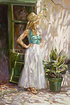 Sebastia Boada Handsigned and Numbered Limited Edition Embellished Giclee on Canvas:"Mediterranean Light"