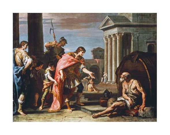 Sebastiano Ricci Fine Art Open Edition Gicl&eacute;e:"Alexander and Diogenes"