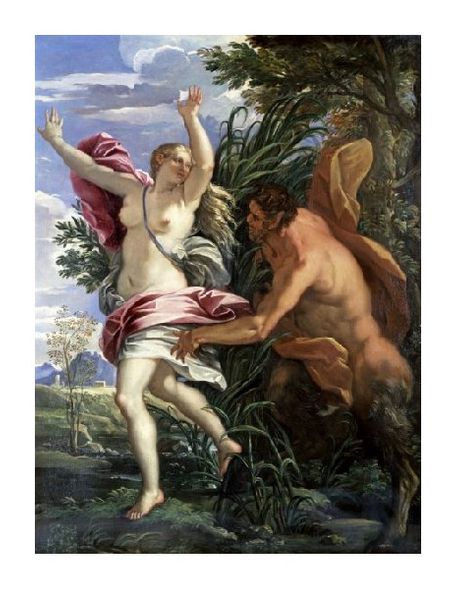 Sebastiano Ricci Fine Art Open Edition Giclée:"Pan and Syrinx"