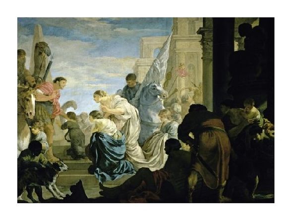 Sebastien Bourdon Fine Art Open Edition Gicl&eacute;e:"The Meeting of Antony and Cleopatra"