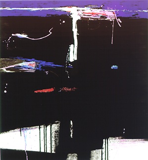 Seikichi Takara Handsigned and Numbered Limited Edition Serigraph on Paper: "Nightscape"