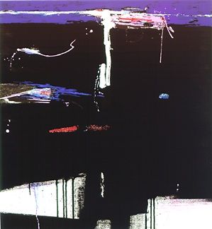 Seikichi Takara Handsigned and Numbered Limited Edition Serigraph on Paper: "Nightscape"