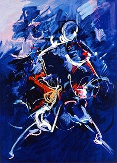 Seikichi Takara Handsigned and Numbered Limited Edition Serigraph on Paper: "Taiko Odori"