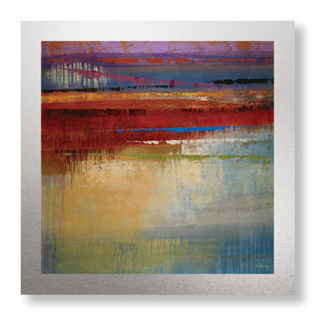 Selina Rodriguez Limited Edition Ready to Hang Giclee on Brushed Aluminum: "City Colors I"