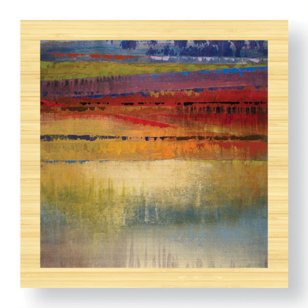 Selina Rodriguez Limited Edition Ready to Hang Giclee on Sustainable Bamboo: "City Colors II"