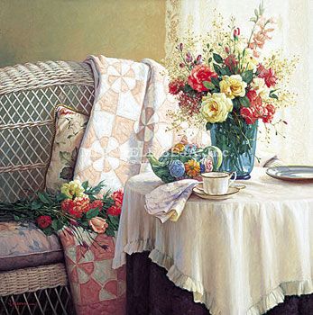 Sergon Limited Edition Giclee on Paper:"Morning Tea"