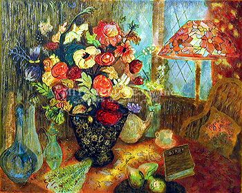 Sevitt Francis Limited Edition Serigraph on Canvas:"Tiffany Lamp"