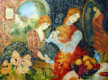 Sevitt Francis Limited Edition Serigraph on Paper:"Two Doves"