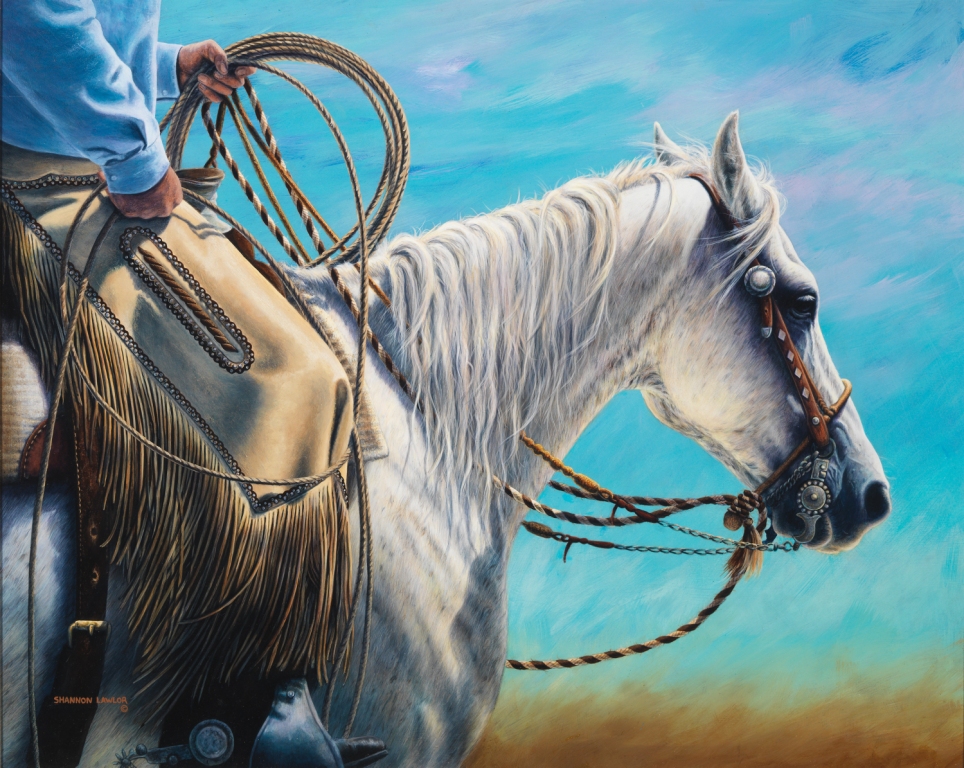 Shannon Lawlor Handsigned and Numbered Limited Giclee On Paper Edition: "Wind In My Reins"