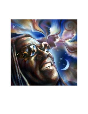 Shen Limited Edition Signed Giclee Ed. 200:"Clarence Clemons: Friend of Mine"