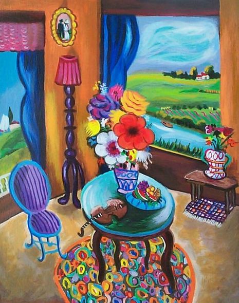 Shlomo Alter Hand Signed and Numbered Limited Edition Serigraph on Wood: " Expectations "