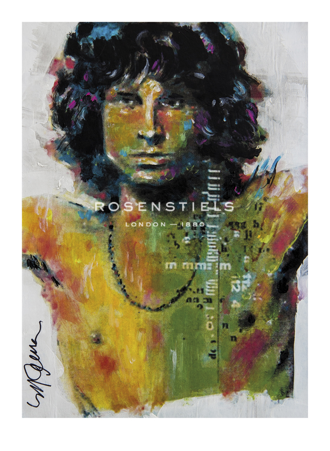Sidney Maurer Hand Numbered Limited Edition Print on Paper :"Lizard King"