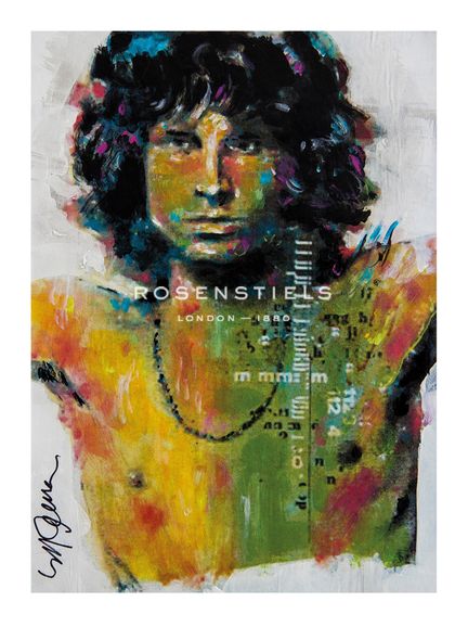 Sidney Maurer Hand Numbered Limited Edition Print on Paper :"Lizard King"