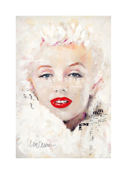 Sidney Maurer Hand Numbered Limited Edition Print on Paper :"Movie Star"
