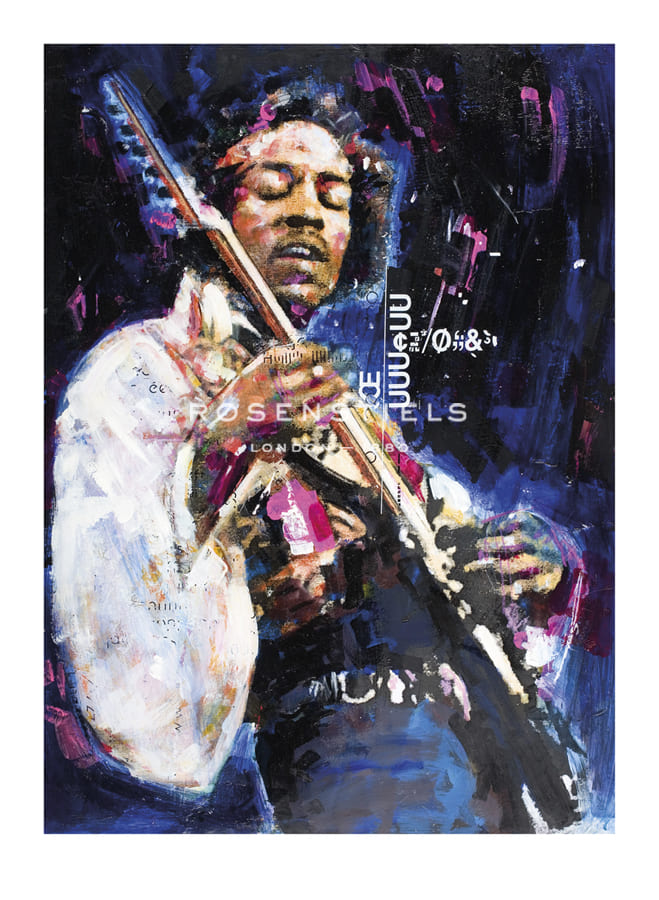 Sidney Maurer Hand Numbered Limited Edition Print on Paper :"Voodoo Child"