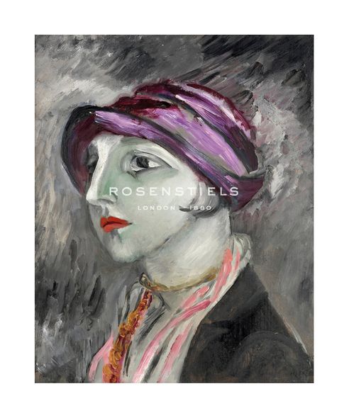 Sigrid Hjerten Hand Numbered Limited Edition Print on Paper :"The Violet Hat"