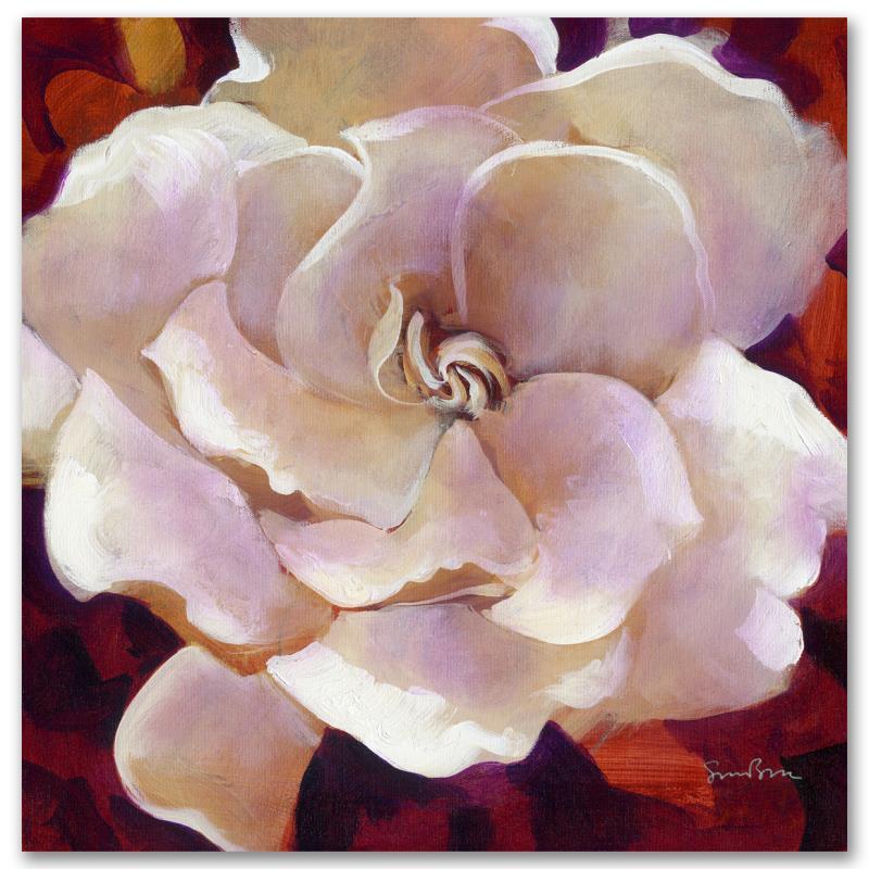 Simon Bull Limited Edition 20 x 20 giclee:"Gardenia"