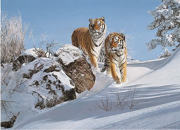 Simon Combes Limited Edition Artist's Proof Print:"The Siberians"