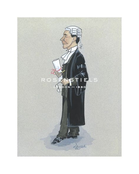 Simon Dyer Hand Numbered Limited Edition Print on Paper :"The Barrister"