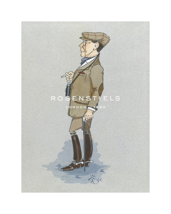 Simon Dyer Hand Numbered Limited Edition Print on Paper :"The Racegoer"