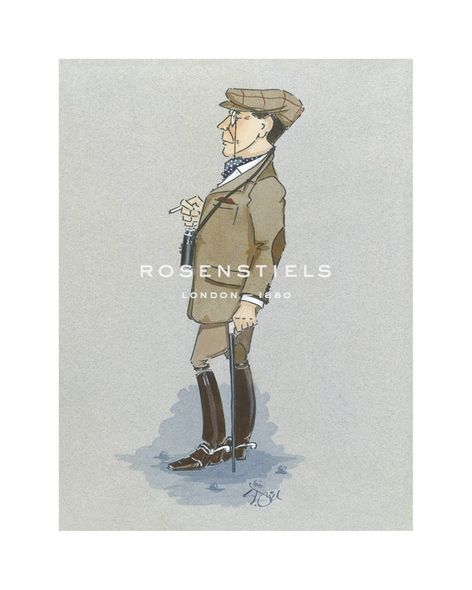 Simon Dyer Hand Numbered Limited Edition Print on Paper :"The Racegoer"