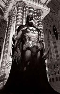 Simone Bianchi Handsigned and Numbered Limited Edition Giclee on Paper and Canvas:"Batman: Face to Face"