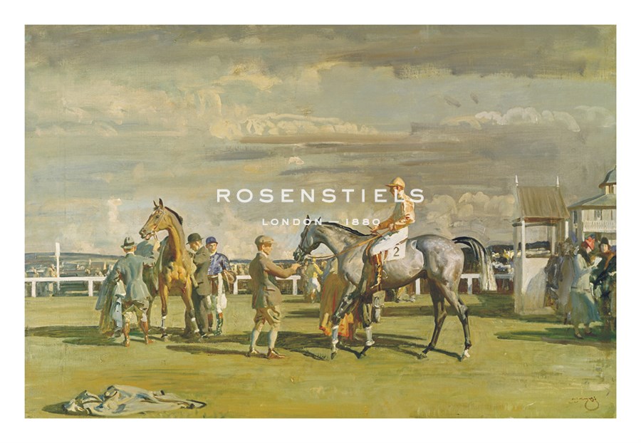 Sir Alfred Munnings Hand Numbered Limited Edition Print on Paper :"After the Race"