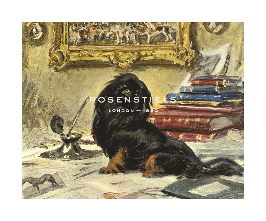 Sir Alfred Munnings Hand Numbered Limited Edition Print on Paper :"Black Knight"